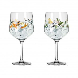 BOTANIC GLAMOUR GIN GLASS SET #2 BY JOYANNE HORSCROFT