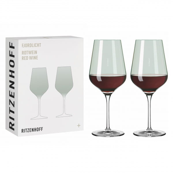 FJORDLICHT RED WINE GLASS SET #4 BY DESIGN BY RITZENHOFF