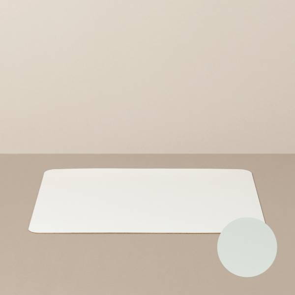 Tray insert / placemat L, square, in white / mint