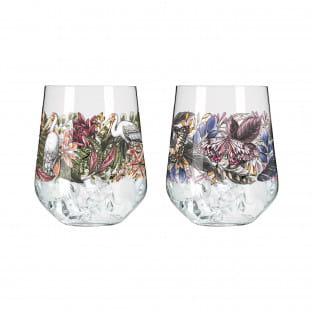 SCHATTENFAUNA GIN GLASS SET #1 BY MAGGIE ENTERRIOS
