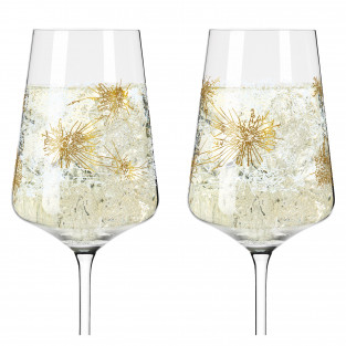 KRISTALLREIF CHAMPAGNE GLASS SET #1 BY ROMI BOHNENBERG