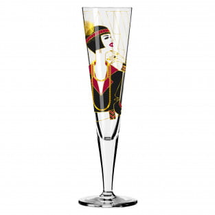 GOLDNACHT CHAMPAGNE GLASS SET #27 BY SAMY HALIM