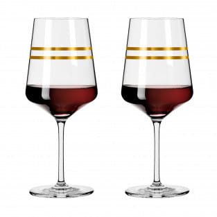 CELEBRATION DELUXE RED WINE GLASS SET #1 BY SONJA EIKLER
