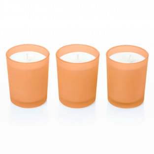Modern scented candle set of 3, Mango Guava