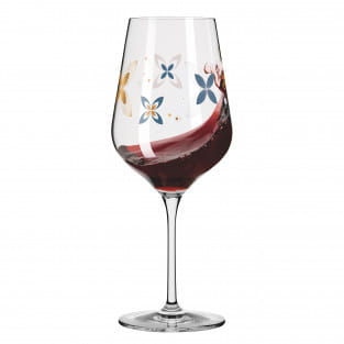 HERZKRISTALL RED WINE GLASS #9 BY CAROLIN OLIVEIRA