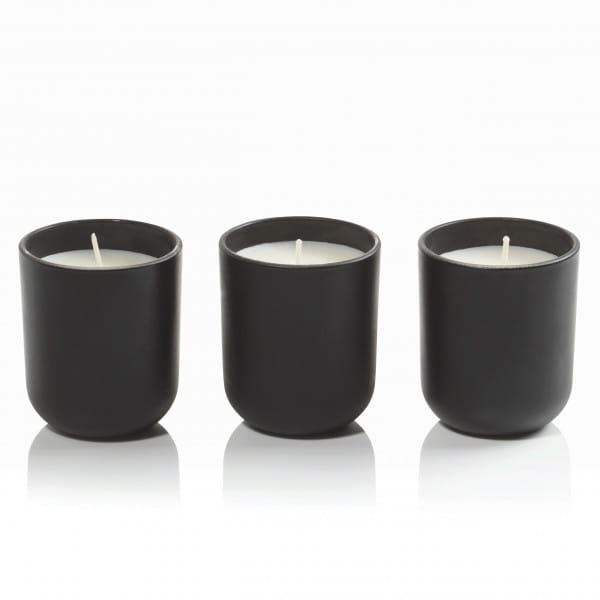 Noir scented candle set of 3, Sandalwood &amp; Jasmine