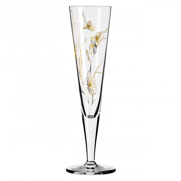 GOLDNACHT CHAMPAGNE GLASS #7 BY MARVIN BENZONI