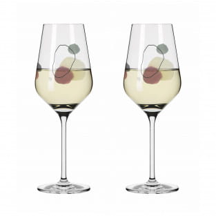 SOMMERWENDTRAUM WHITE WINE GLASS SET #2 BY ROMI BOHNENBERG 