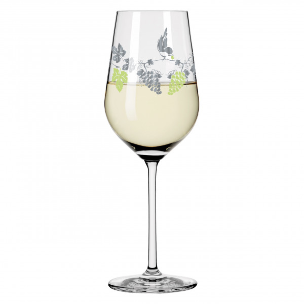 HERZKRISTALL WHITE WINE GLASS #4 BY CONCETTA LORENZO