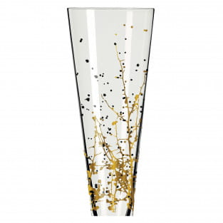 GOLDNACHT CHAMPAGNE GLASS SET #1, #2 BY ROMI BOHNENBERG