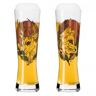 HELDENFEST WHEAT BEER GLASS SET #3 BY TOBIAS TIETCHEN