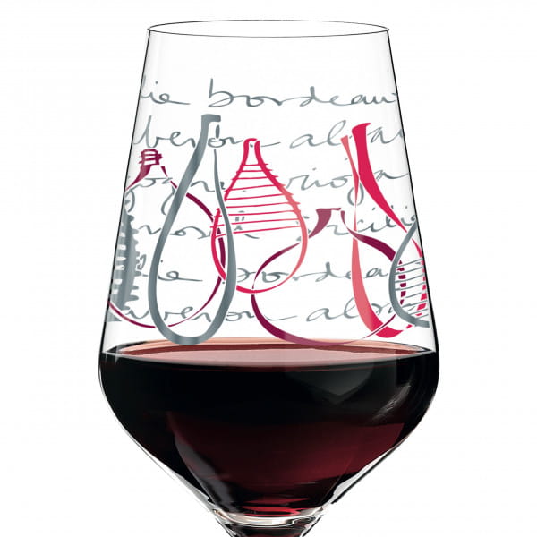 Red Red Wine Glass by Virginia Romo