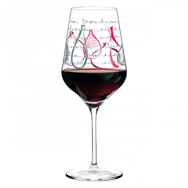Red Red Wine Glass by Virginia Romo
