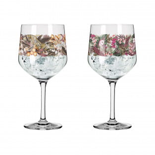 SCHATTENFAUNA GIN GLASS SET #2 BY MAGGIE ENTERRIOS