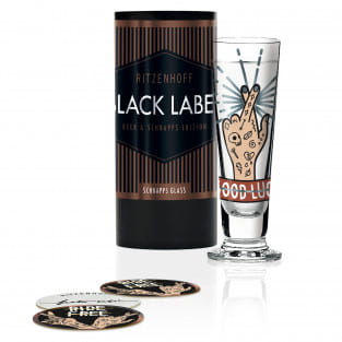 Black Label Shot Glass by Pietro Chiera