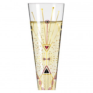 GOLDNACHT CHAMPAGNE GLASS SET #25 BY WERNER BOHR